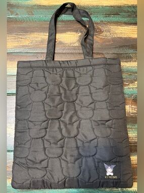 Sanrio Kuromi Black Quilted Tote Bag